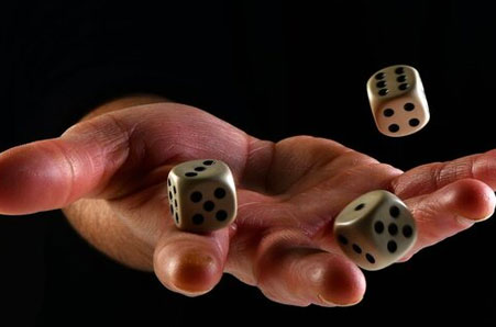 Dice settings and controlled throws